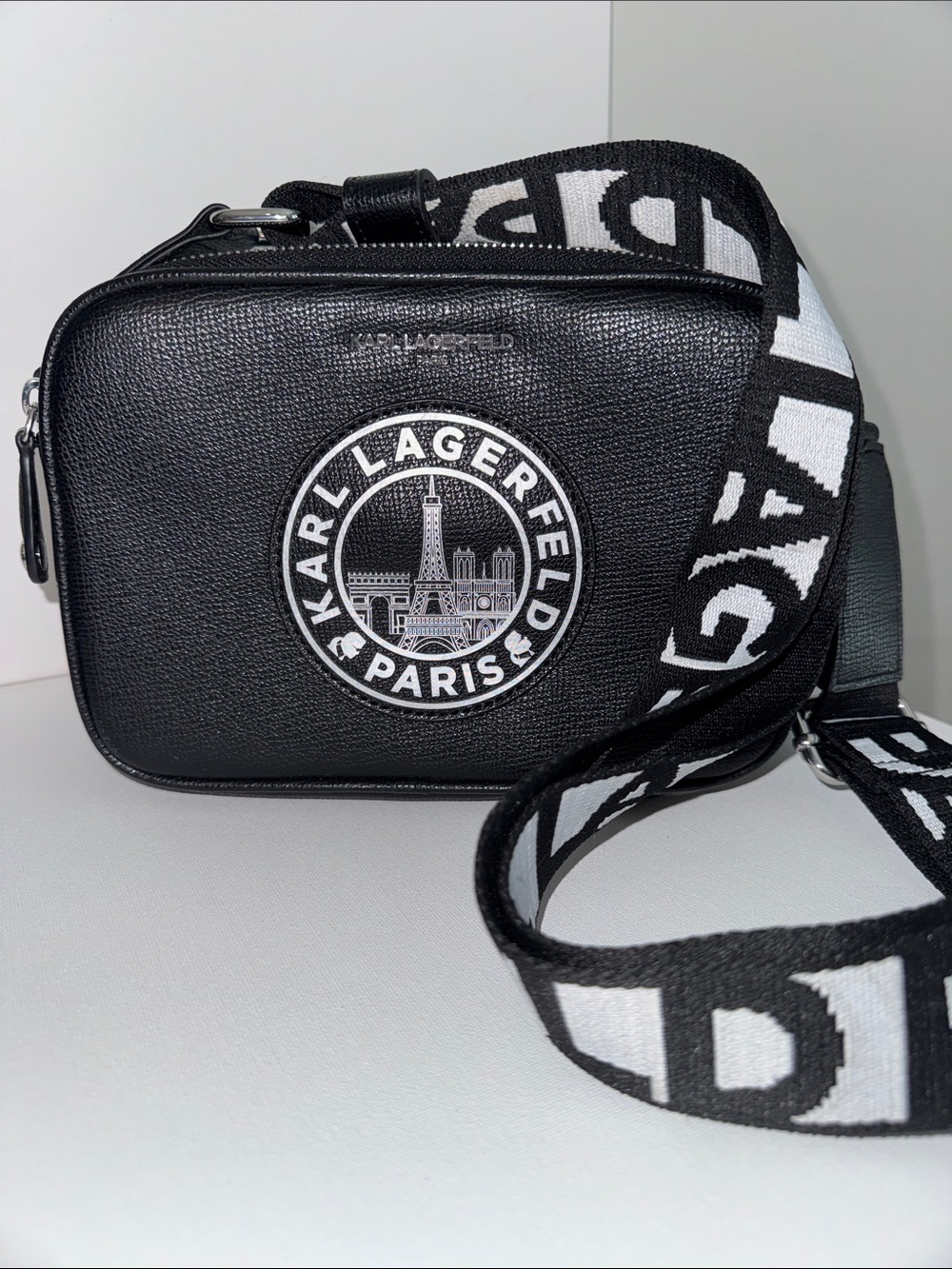 Karl Lagerfeld Paris Maybelle Camera Crossbody Bag - Picture 3 of 10